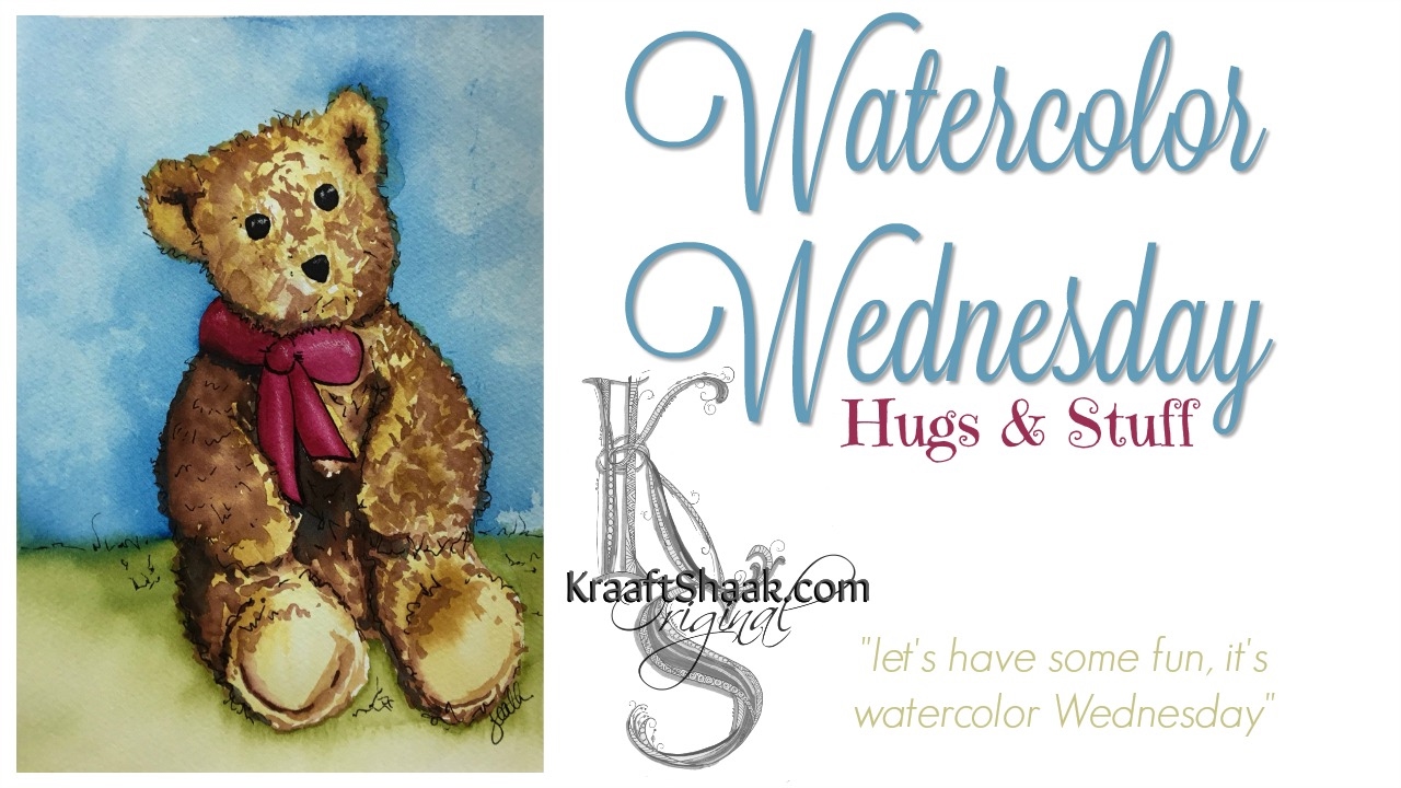 1280x720 Teddy Bear Hugs Amp Stuff - Teddy Bear Watercolor