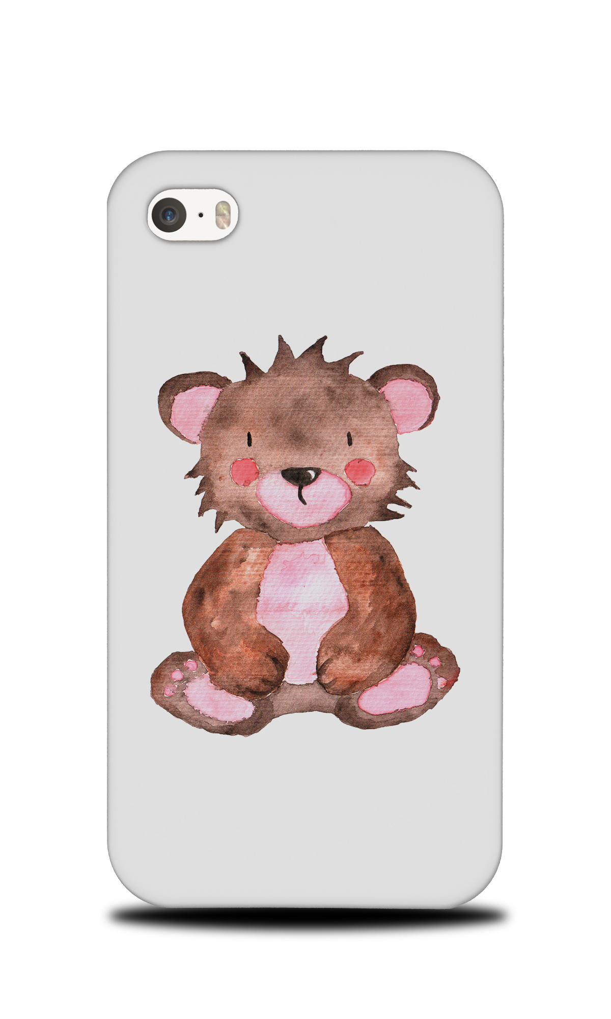 1200x2000 Watercolor Teddy Bear Hard Phone Case Cover For Apple Iphone Ebay - Teddy Bear Watercolor