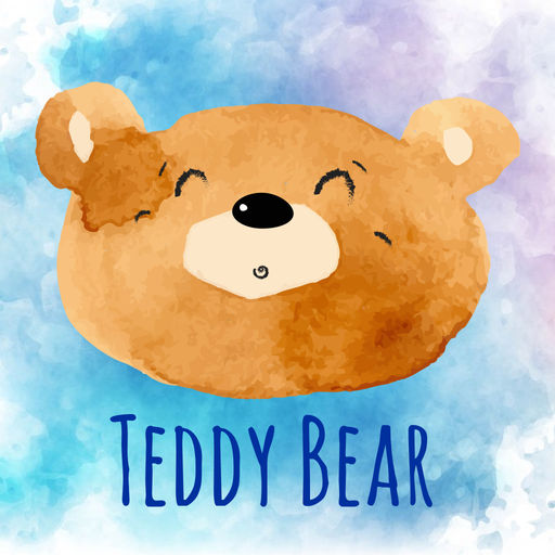 512x512 Cute Teddy Bear - Teddy Bear Watercolor