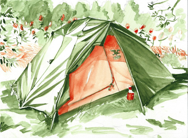 612x450 Misc Jarek Sierpinski Portfolio - Tent Watercolor