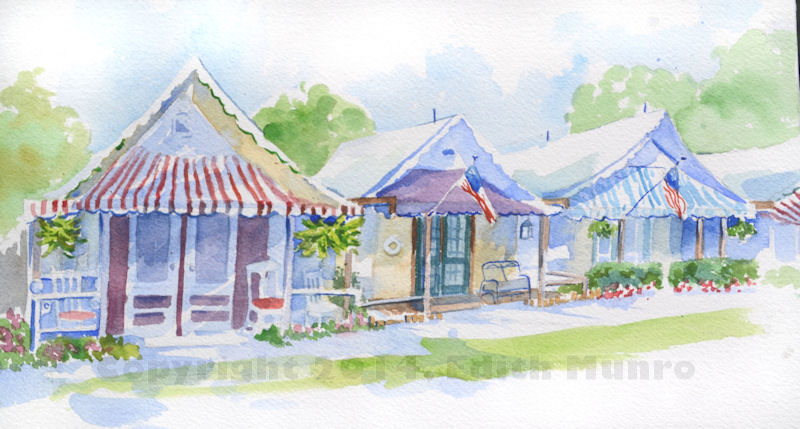 800x429 Ocean Grove Tent Cottages Edith Munro The Watercolor Blog - Tent Watercolor