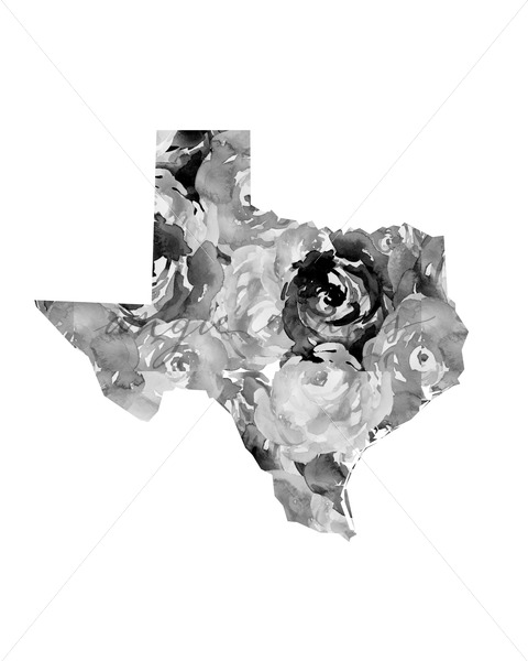 480x600 State Of Texas Watercolor Wall Art - Texas Watercolor