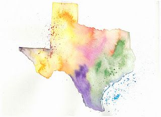 320x233 Texas Watercolor Tattoo Badfreakinass.. Cool Idea.. But It Would - Texas Watercolor