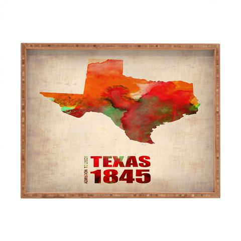 480x480 Attexas Watercolor Map Art Products Deny Designs - Texas Watercolor