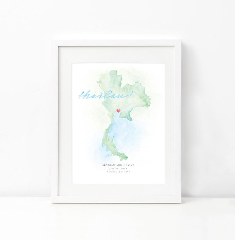 800x816 Thailand Beloved Paper - Thailand Watercolor