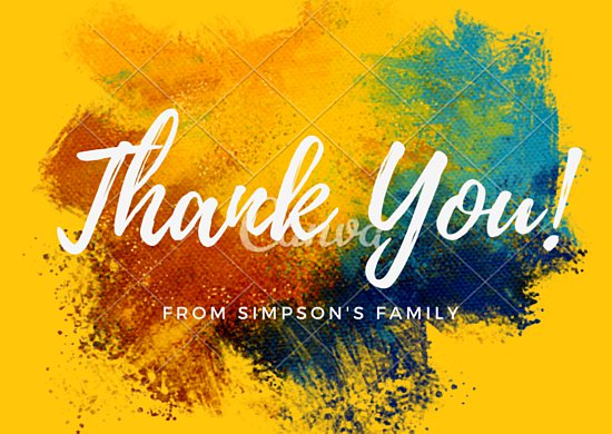 550x390 Watercolor Thank You Card - Thank You Watercolor