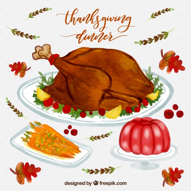 626x626 Thanksgiving Watercolor Dinner Pack Stock Images - Thanksgiving Watercolor