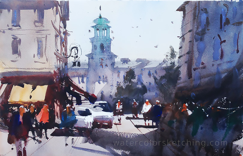 810x519 Alvaro Castagnet ! My Photos From The Workshop. Watercolor Sketching - The Best Watercolor