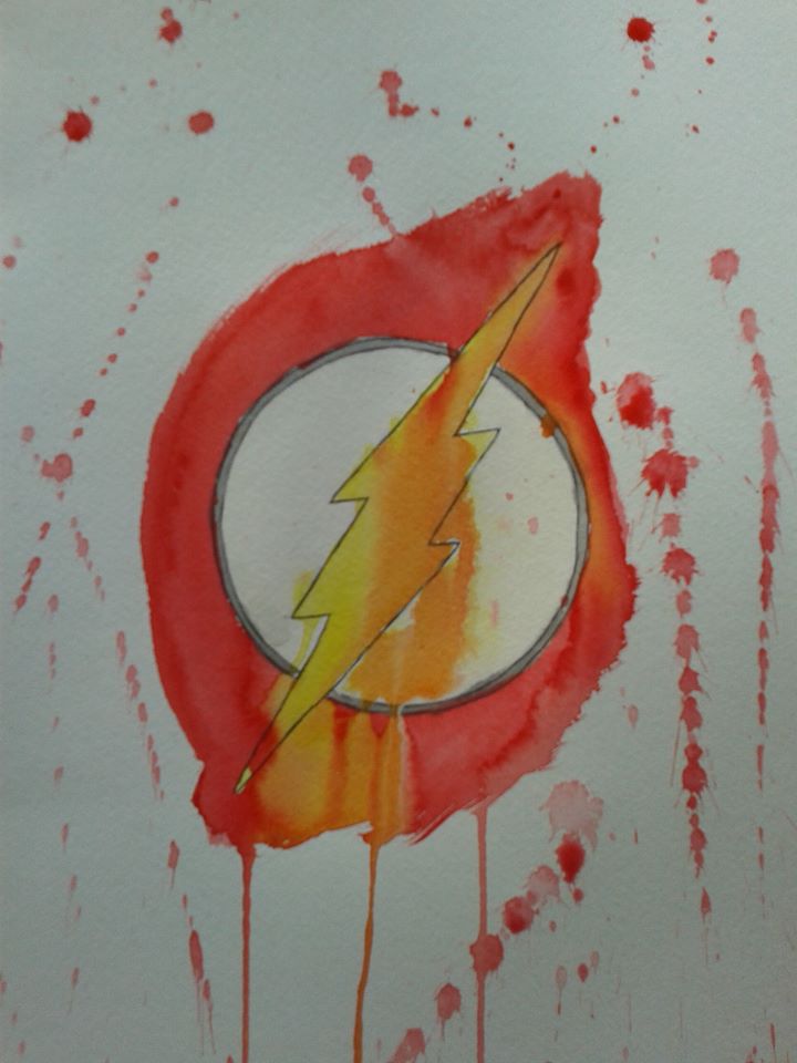 720x960 The Flash Watercolor Painting By Shrapnel92 - The Flash Watercolor