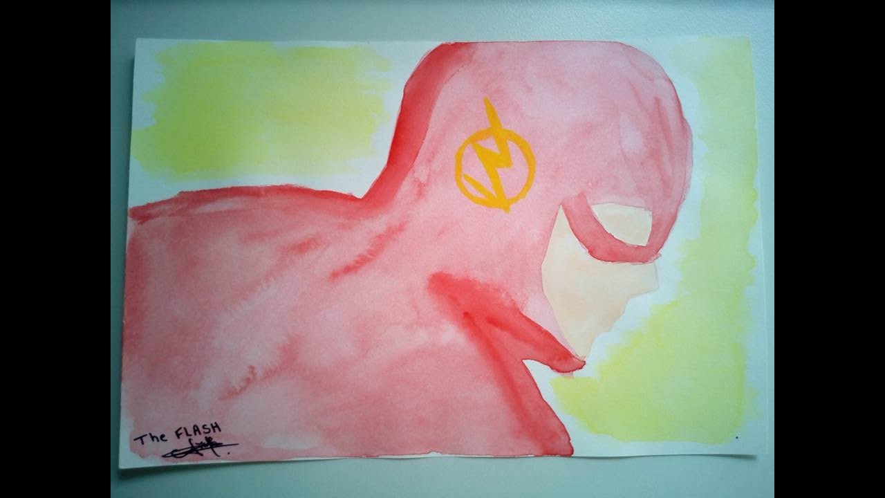 1280x720 Watercolor The Flash - The Flash Watercolor