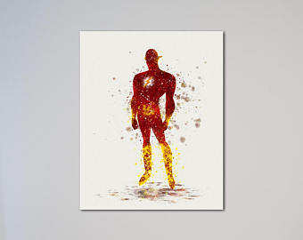 340x270 Watercolor Flash Etsy - The Flash Watercolor