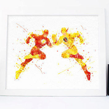 354x354 Reverse Flash Reverse, Professor Eobard From Aquartis - The Flash Watercolor