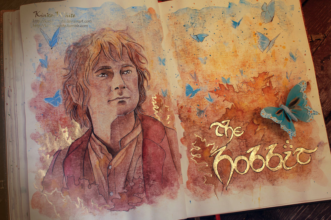 1095x730 The Hobbit By Kinko White - The Hobbit Watercolor