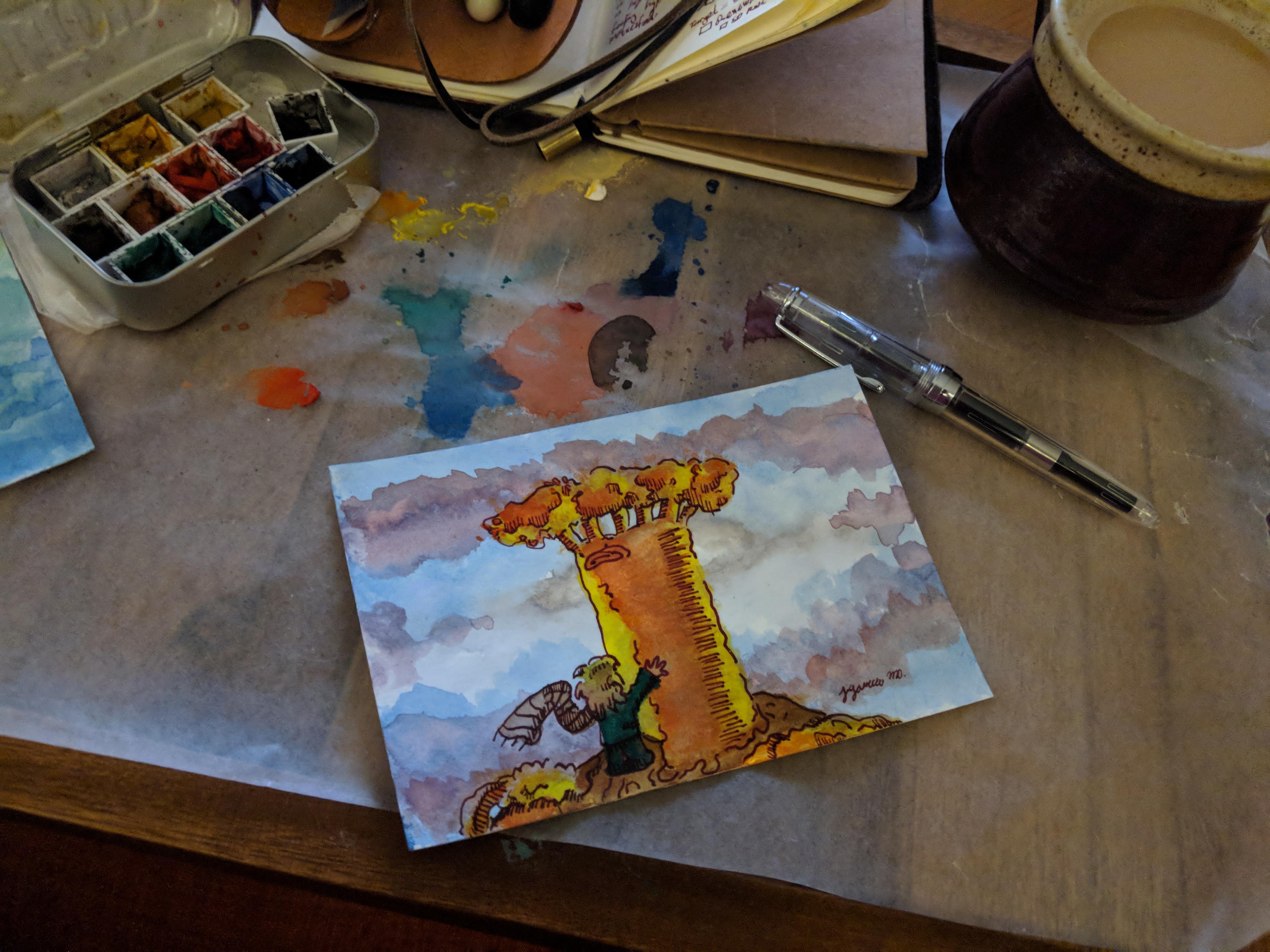 4032x3024 I Call This One Baobab And The Little Prince. Watercolor - The Little Prince Watercolor