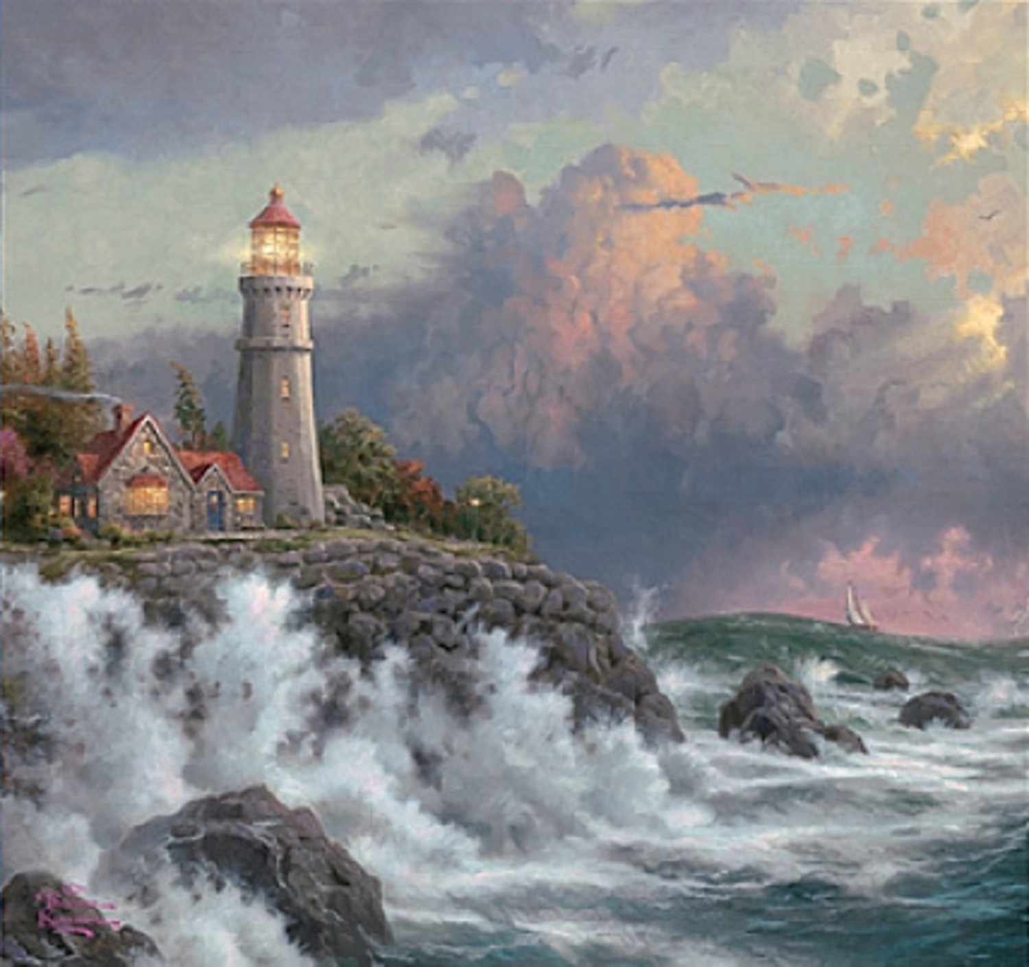 1500x1409 Girlfriend Of Thomas Kinkade Says Artist Wanted A Museum - Thomas Kinkade Watercolor
