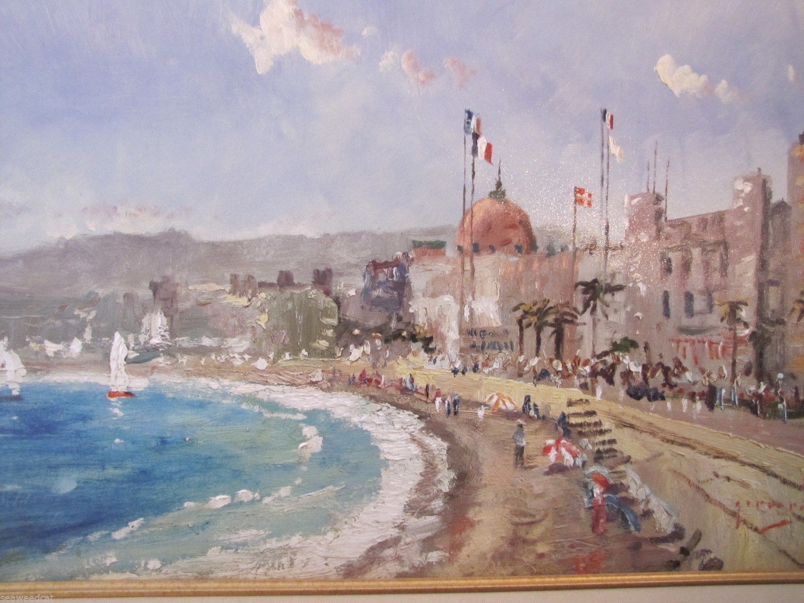 1600x1200 Robert Girrard The Beach - Thomas Kinkade Watercolor