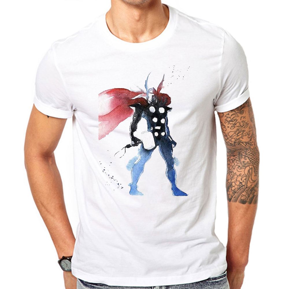 1000x1000 Thor Superhero Inspired Watercolor T Shirt Gullprint Gullprint - Thor Watercolor