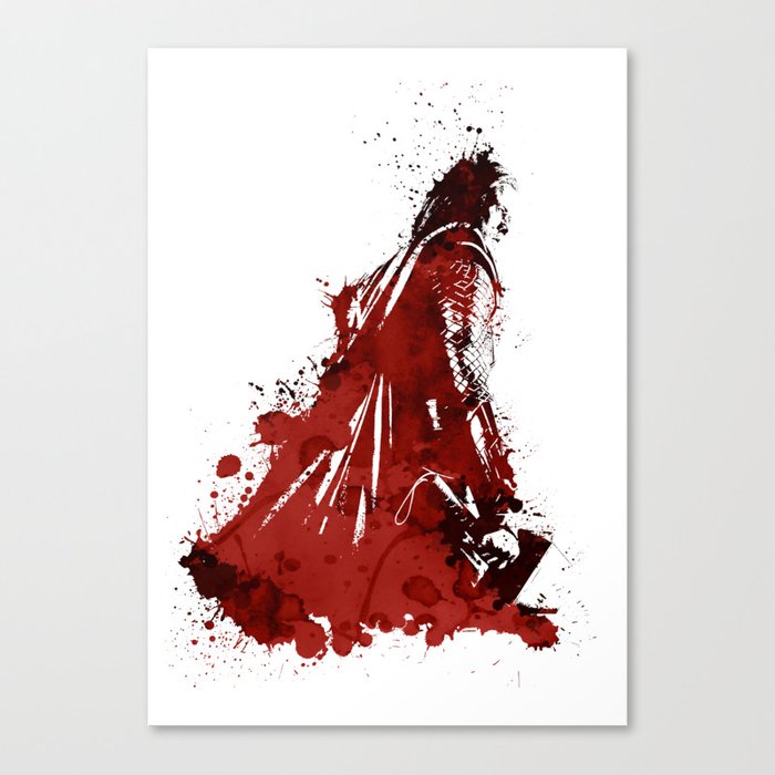 700x700 Thor Watercolor Canvas Print By Vegalys Society6 - Thor Watercolor