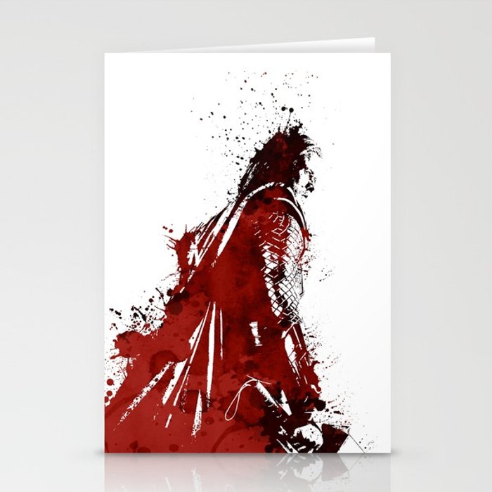 700x700 Thor Watercolor Stationery Cards By Vegalys Society6 - Thor Watercolor