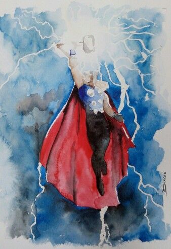 338x491 Thor Watercolor Body - Thor Watercolor