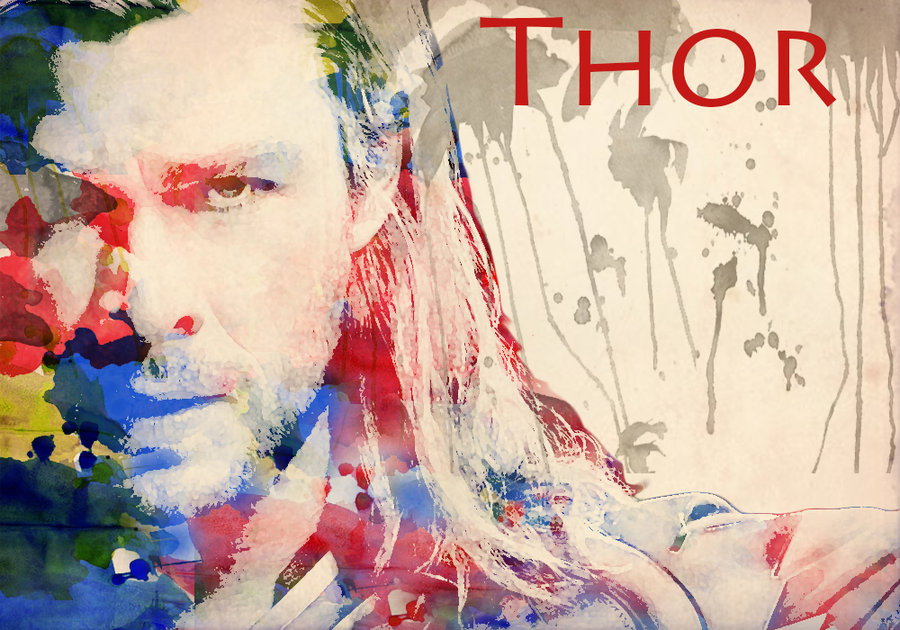 900x630 Thor Watercolor By Thnksfrthwilliam - Thor Watercolor