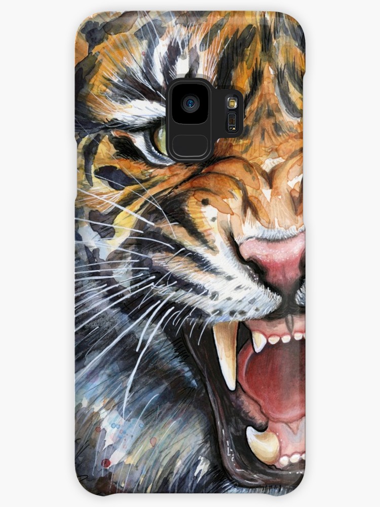 750x1000 Tiger Watercolor Painting Cases Amp Skins For Samsung Galaxy By - Tiger Watercolor