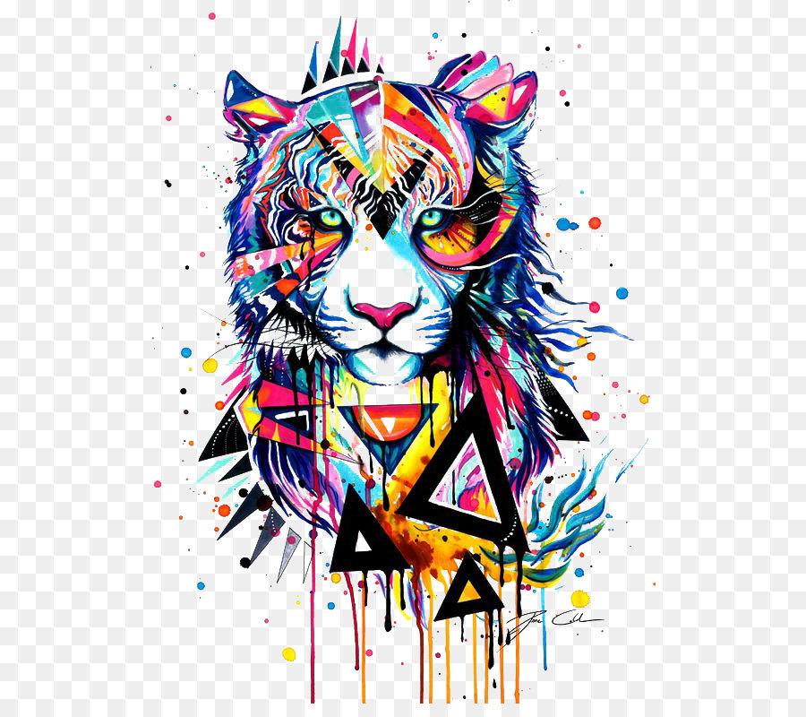 900x800 Tiger Watercolor Painting Drawing Illustration - Tiger Watercolor