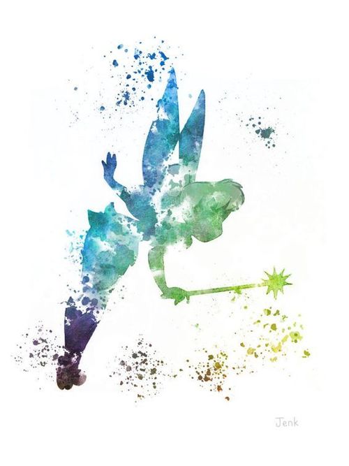 500x667 Tinkerbell Watercolor Painting Shared By - Tinkerbell Watercolor