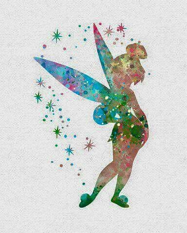 384x480 Watercolor Tinkerbell Disney Tinkerbell - Tinkerbell Watercolor