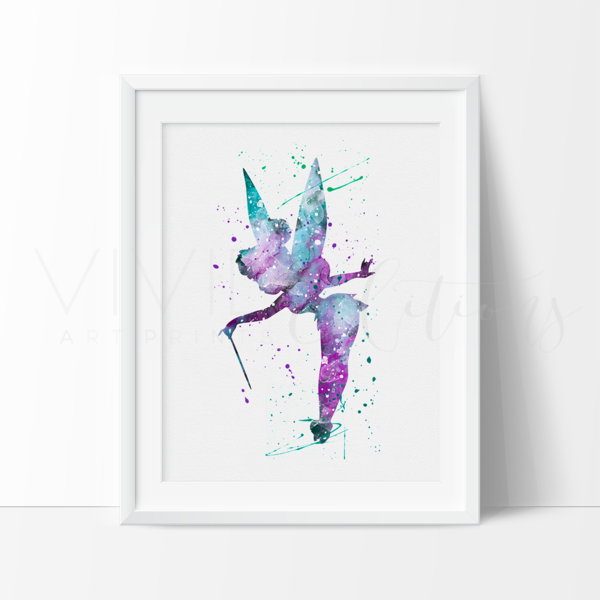 600x600 Girls Watercolor Tagged Tinkerbell - Tinkerbell Watercolor