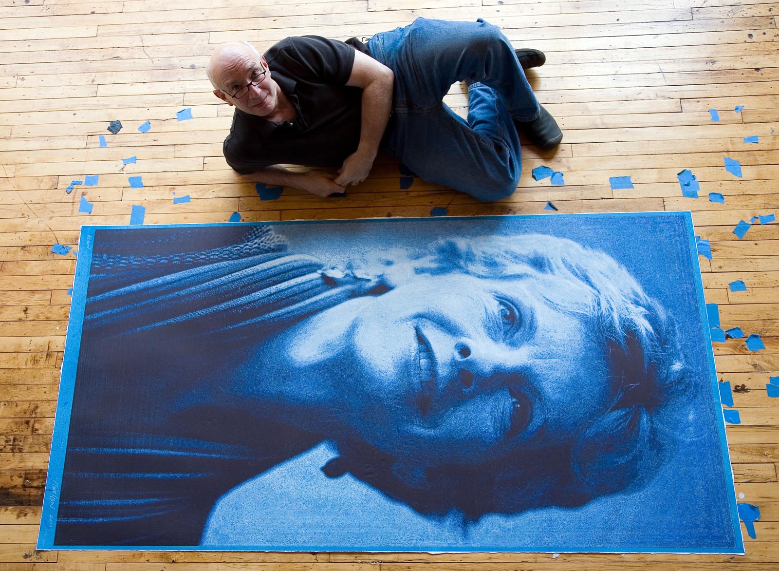 1600x1172 Robin 85 X 45 Inches Large Scale Pen And Ink Drawing In White - Tinted Watercolor Paper