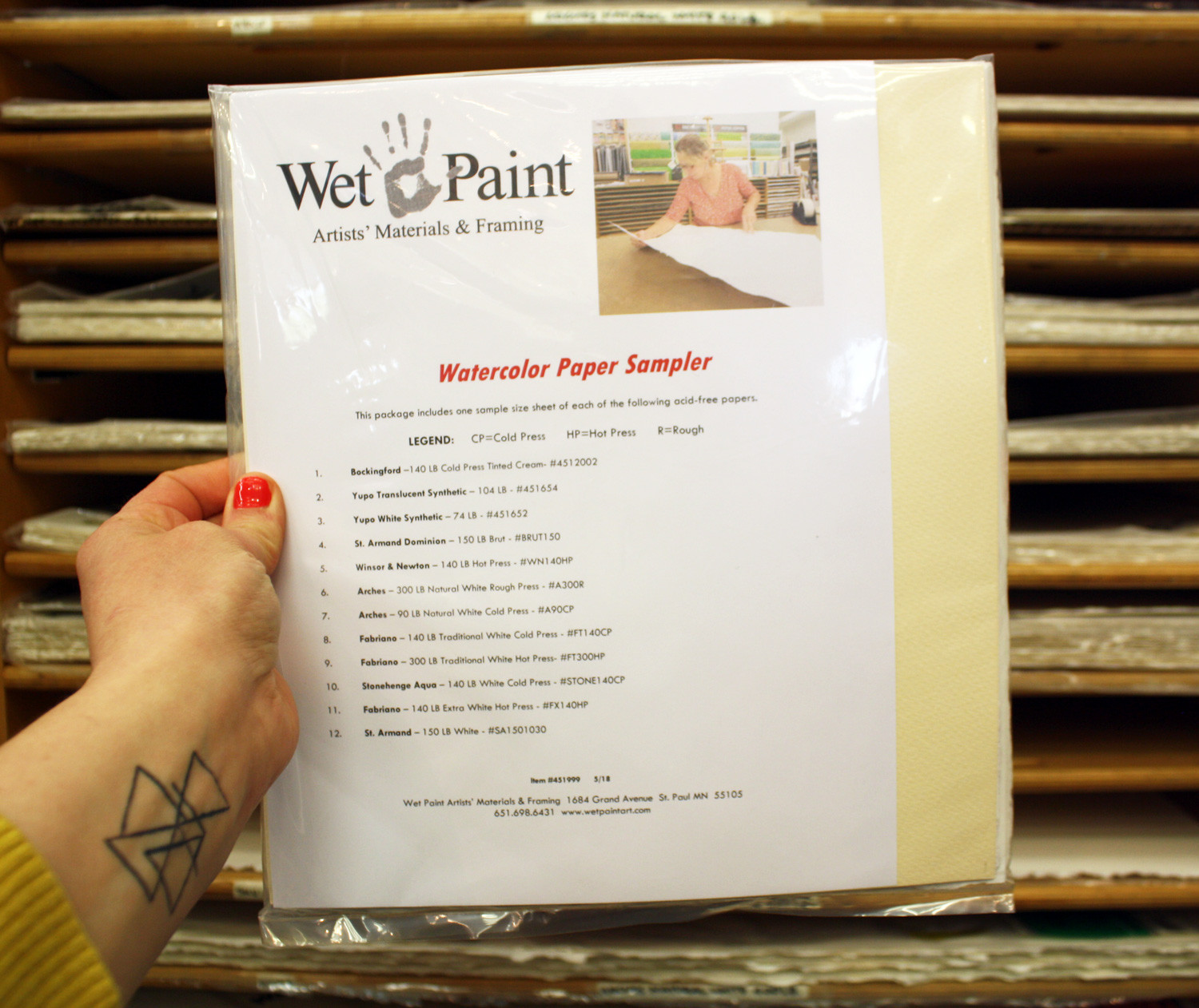 1500x1262 Wet Paint Watercolor Paper Sampler Pack - Tinted Watercolor Paper