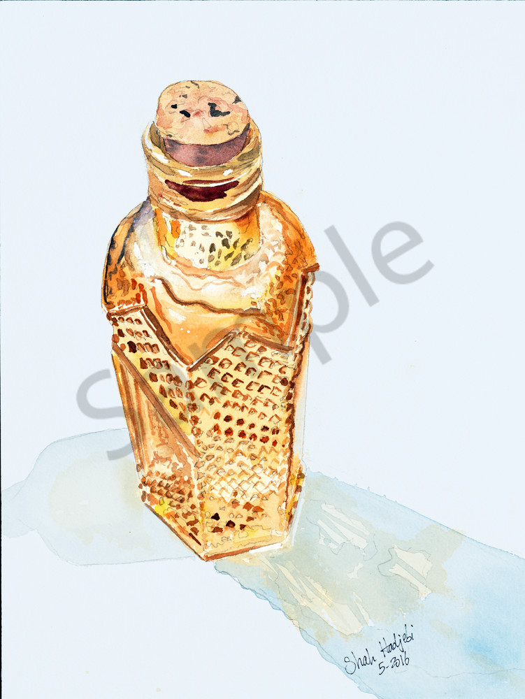 751x1000 Tiny Amber Bottle - Tiny Watercolor