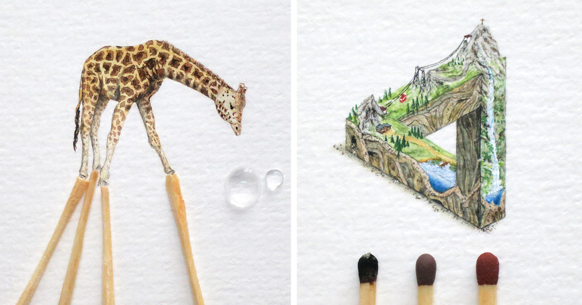 1200x630 Tiny Paintings That I Create With Watercolor Bored Panda - Tiny Watercolor