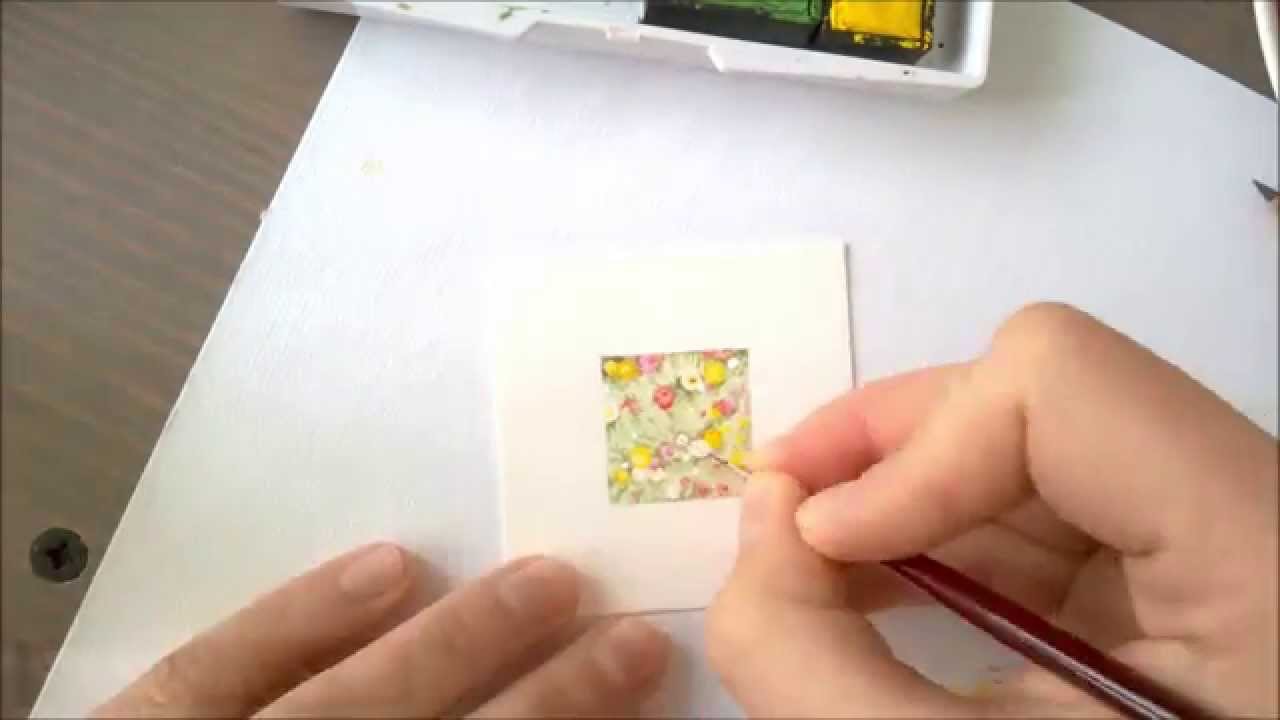 1280x720 Tiny Spring 18 04 2015 [Miniature Watercolor Series, Painting 2 - Tiny Watercolor