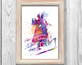 340x270 Spiderman Poster Marvel Poster Watercolor Print Superheroes - Titanic Watercolor
