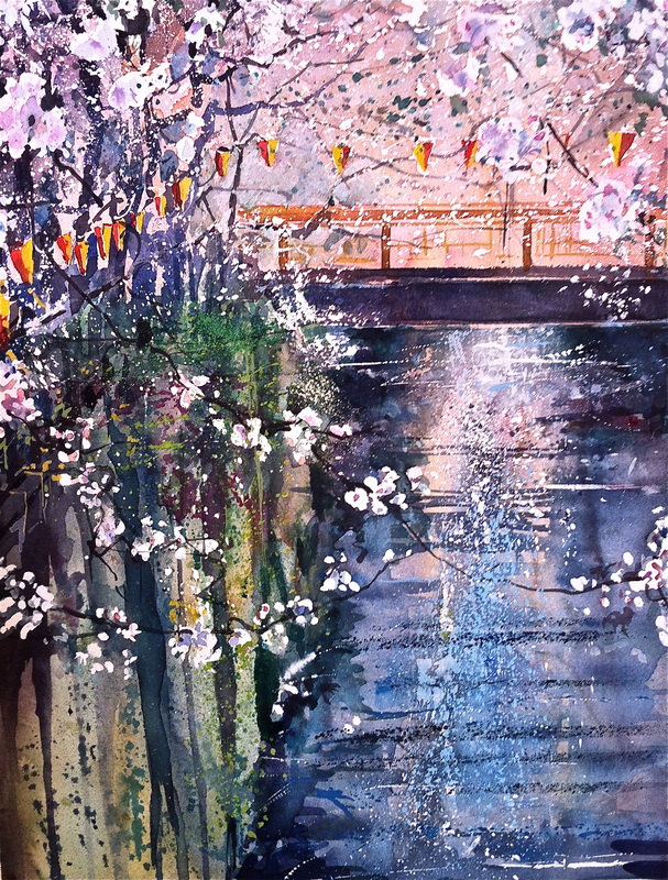 607x800 Tokyo Treescapes - Tokyo Watercolor