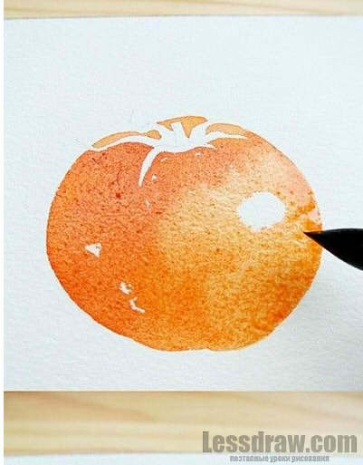 401x513 How To Paint A Watercolor Tomato - Tomato Watercolor