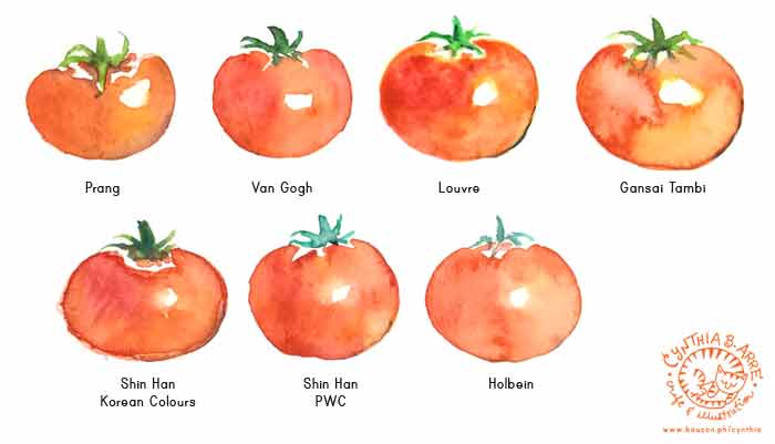 Tomato Color Chart