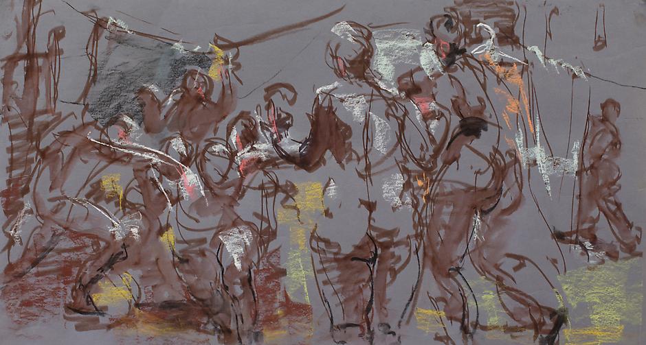 940x503 Figure Drawings - Toned Watercolor Paper