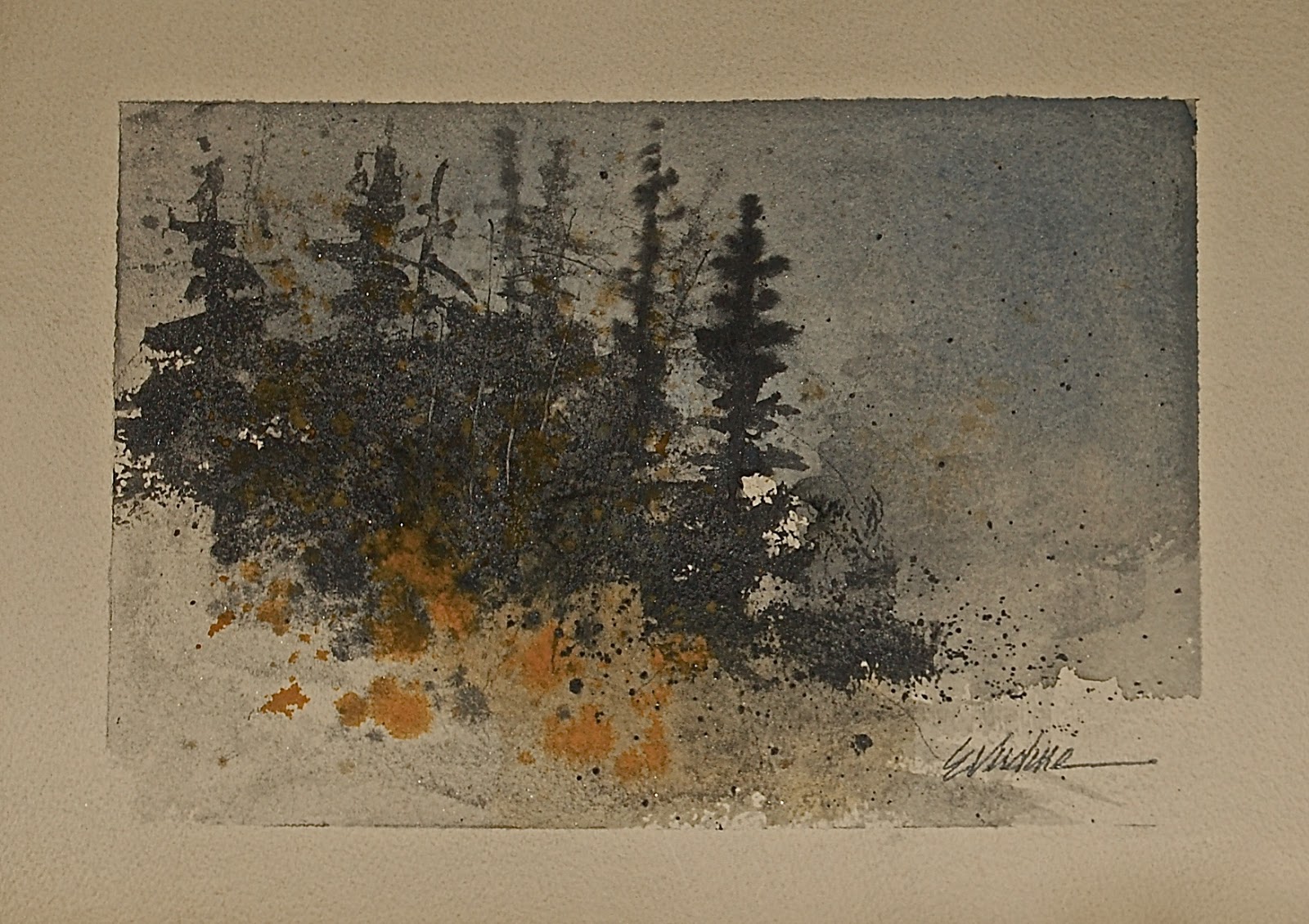 1600x1130 Landscapes In Watercolor - Toned Watercolor Paper