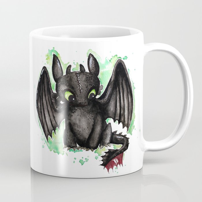 700x700 Toothless Watercolor Coffee Mug By Ferntasticart Society6 - Toothless Watercolor