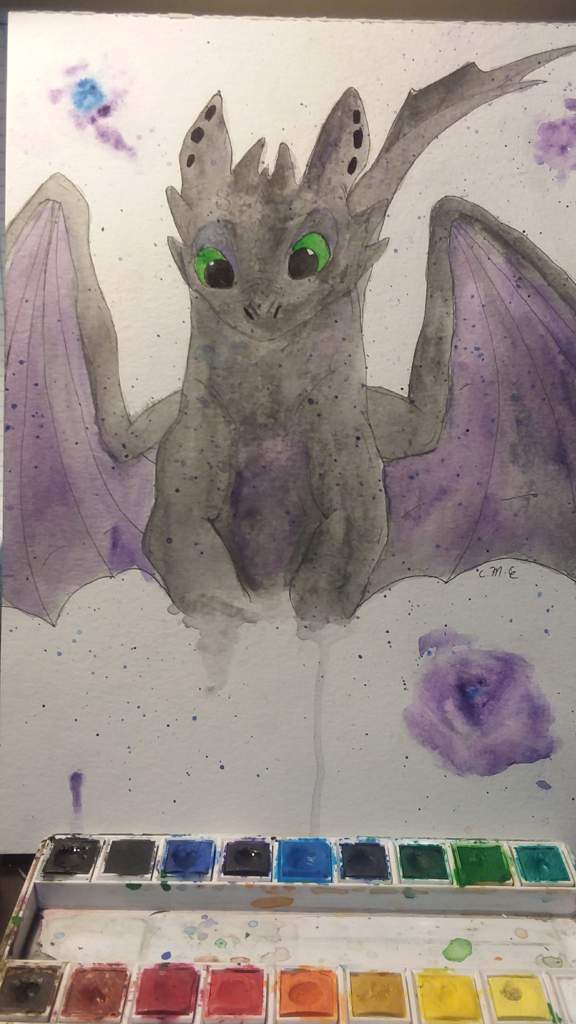 576x1024 Toothless Watercolor Painting H.t.t.y.d Amino - Toothless Watercolor