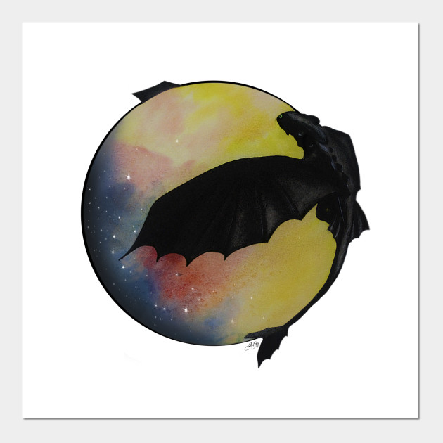 630x630 Toothless And Space - Toothless Watercolor