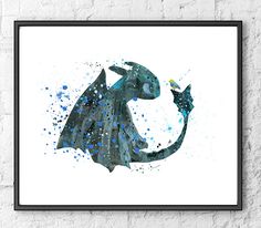 236x206 Toothless Watercolor How To Train Your Dragon - Toothless Watercolor
