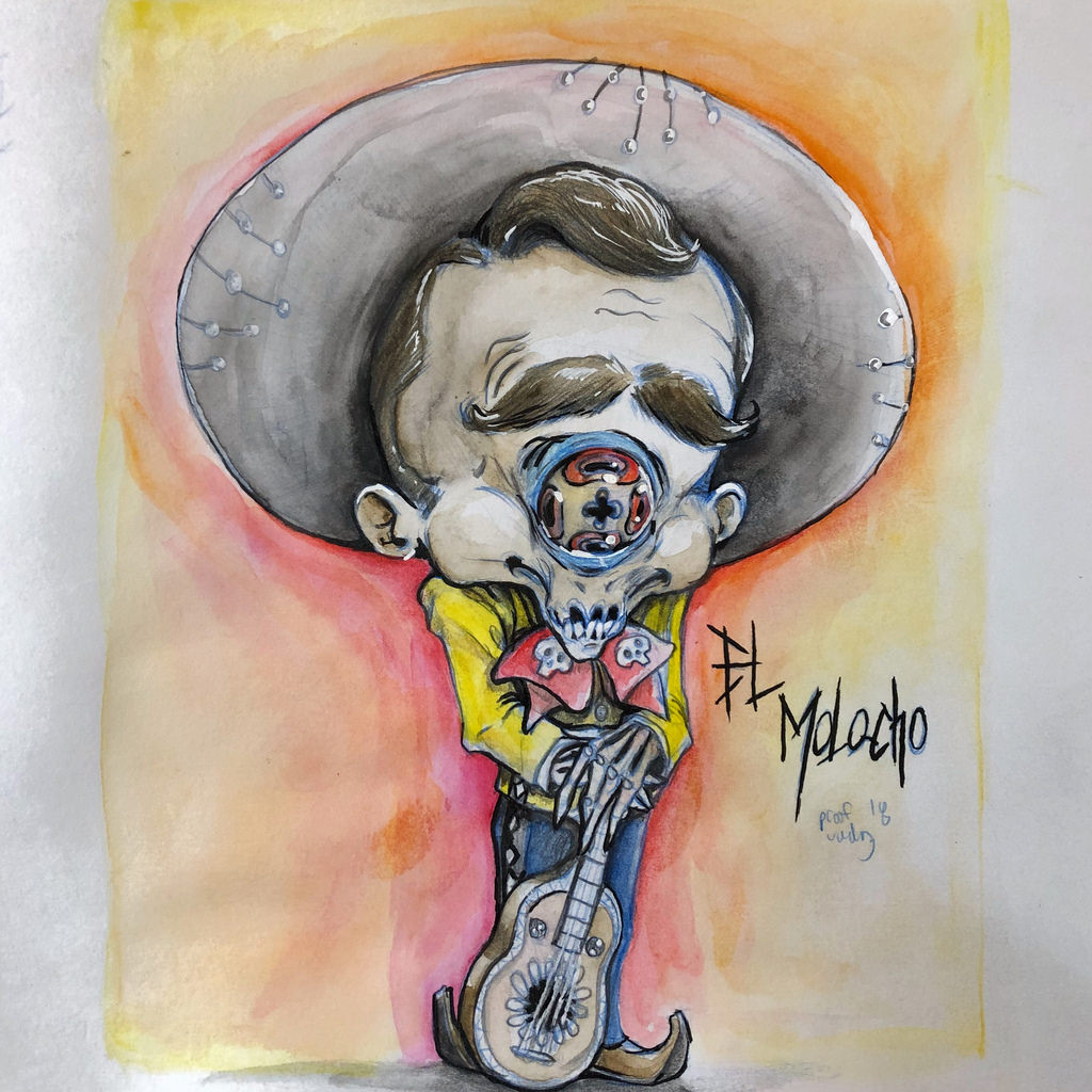 1024x1024 El Molacho Color - Toothless Watercolor