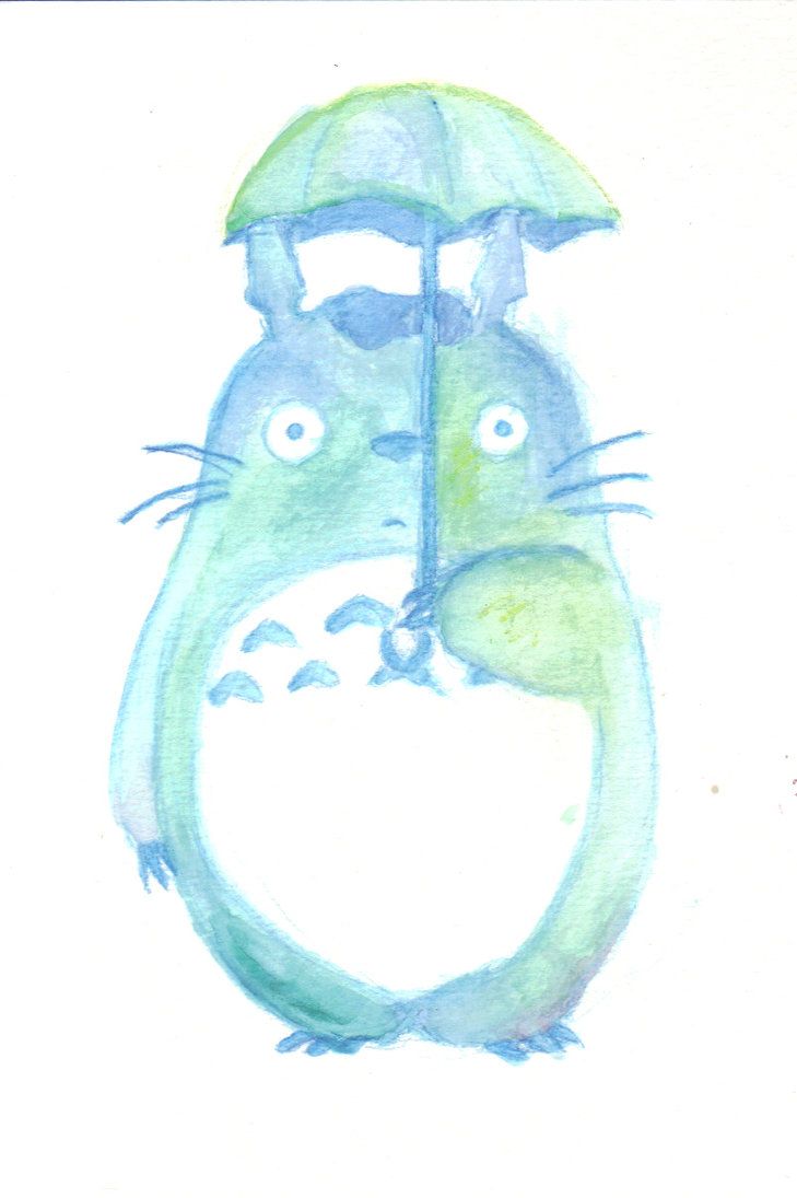 729x1095 Totoro Watercolor - Totoro Watercolor