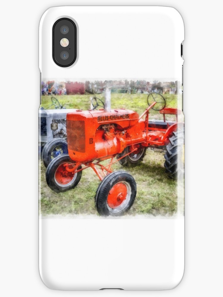 750x1000 Vintage Allis Chalmers Tractor Watercolor Iphone Cases Amp Covers - Tractor Watercolor