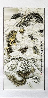 198x400 48brocade Traditional Chinese Painting Watercolor Silkprint - Traditional Chinese Watercolor