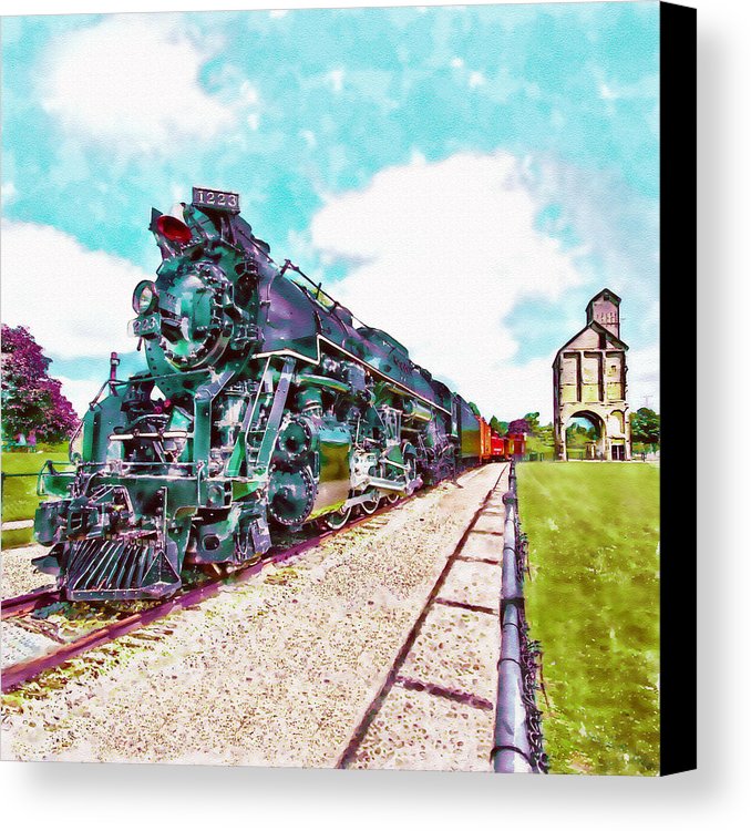 678x750 Vintage Train Watercolor Canvas Print Canvas Art By Marian Voicu - Train Watercolor